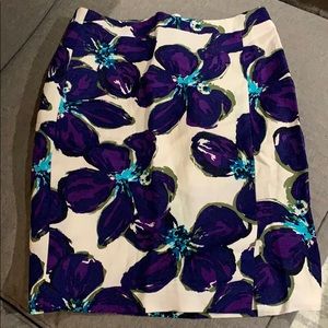 Floral pencil skirt